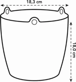 Elho Brussels Hängeampel "18cm", Anthrazit -Gruenraumz Verkäufe elho brussels haengeampel 18cm 1272842 de