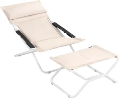 Lafuma Liegestuhl BAYANNE, Kaolin, Argile (beige)