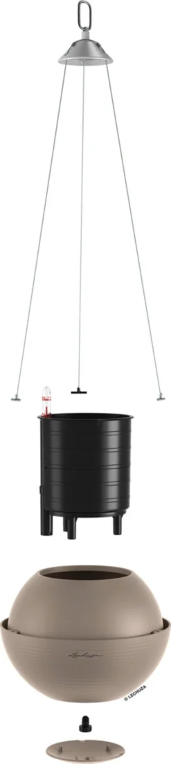 LECHUZA Blumenampel BOLA Color 32, Sandbraun -Gruenraumz Verkäufe lechuza blumenampel bola color 32 sandbrun 1677837 de scaled