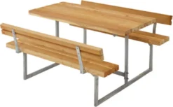 Plus Basic Kinder Kombimöbel + 2 Lehnen, Lärche Geölt