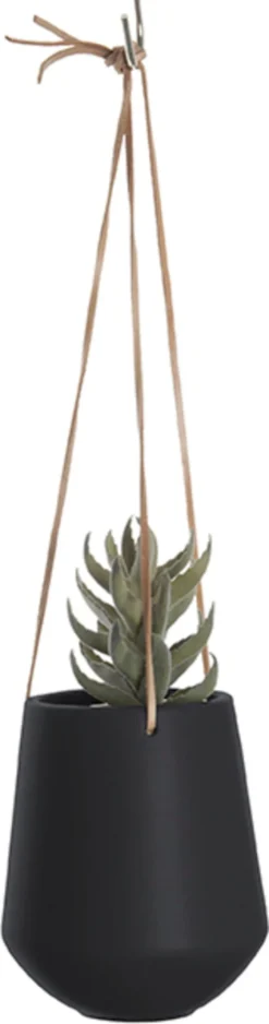 PRESENT TIME Hängetopf "Skittle" Medium, Matt Schwarz