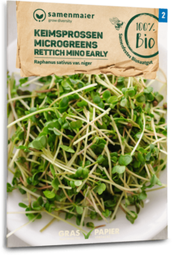 Bio Keimsprossen/Microgreens - Rettich "Mino Early"