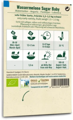 Bio Wassermelone "Sugar Baby"