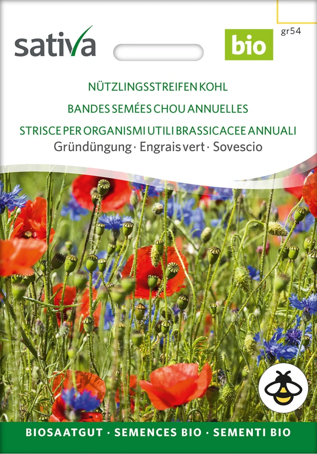 Bio Gründüngung "Nützlingsstreifen Kohl" 1 Bio Gründüngung "Nützlingsstreifen Kohl"