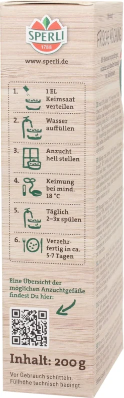 Bio Keimsprossen-Saat Frische Mischung