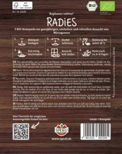 Bio Microgreen-Pads Radies